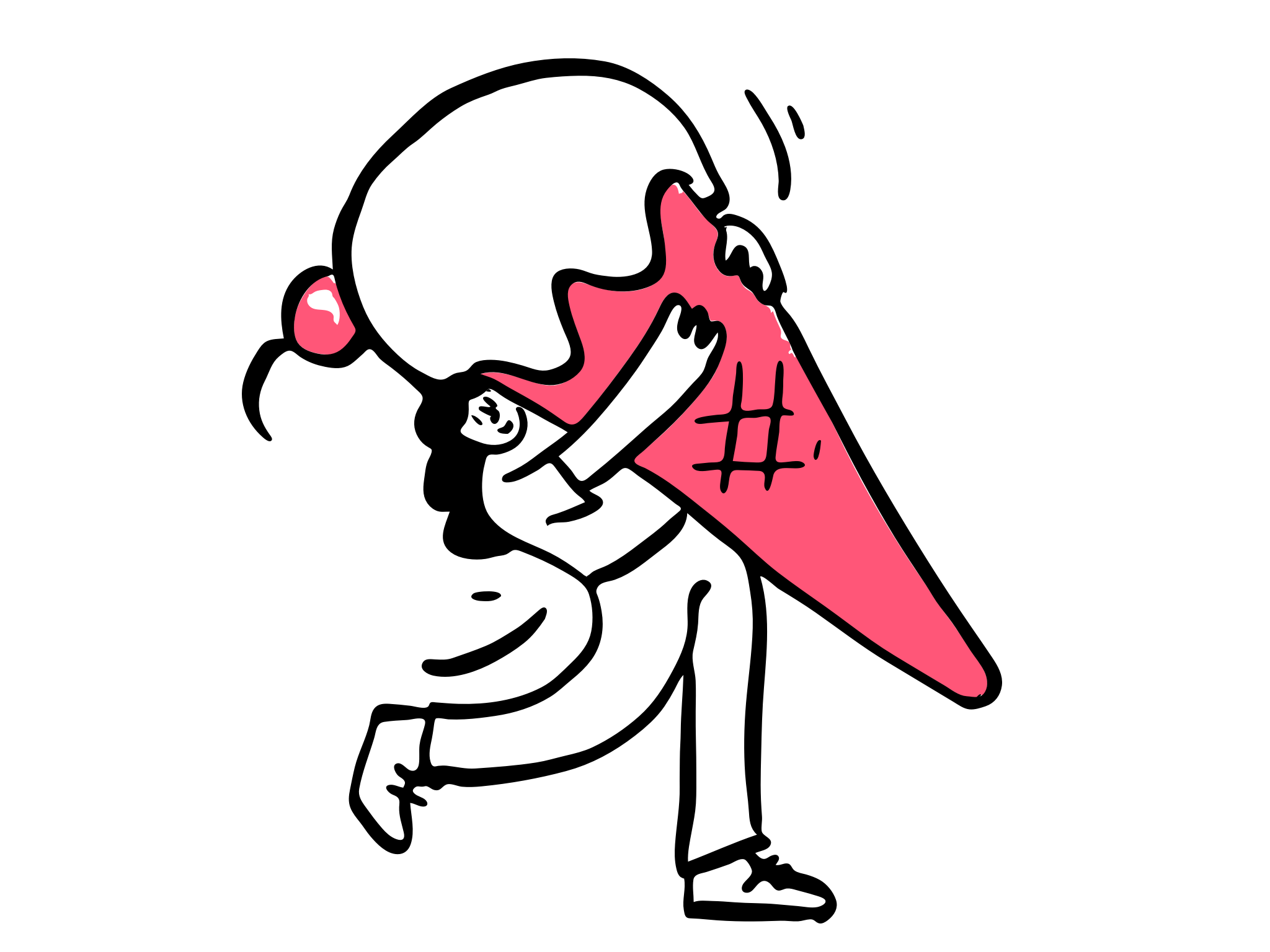 Ice cream prize illustration